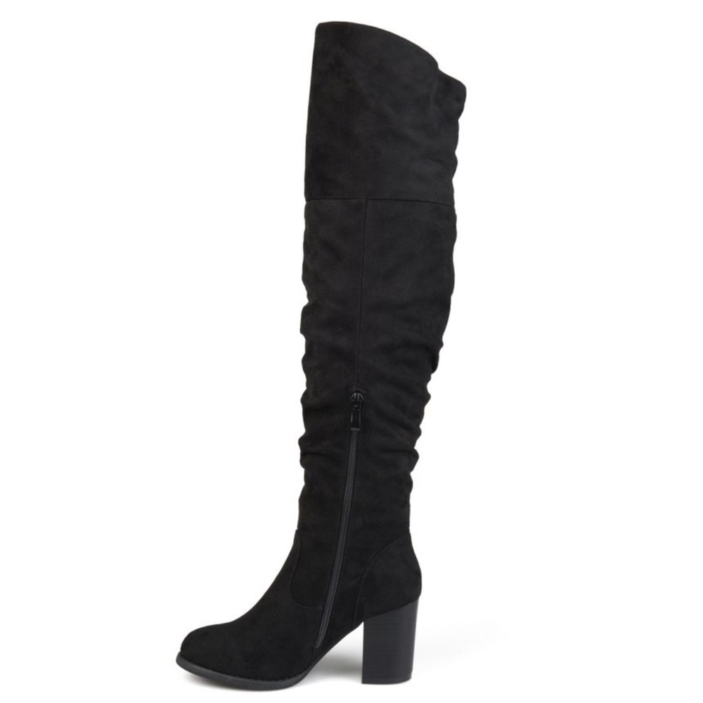 Journee Collection Women’s Stacked Heel Over the Knee Boot